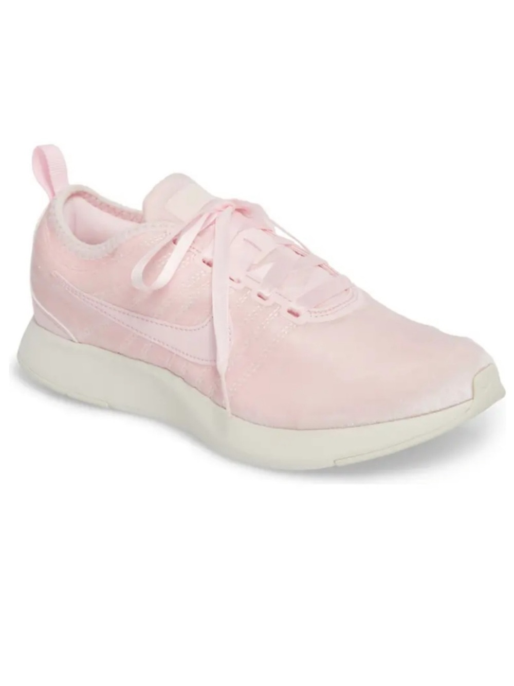 Girls Nike Pink Dualtone Racer Velvet Sneaker